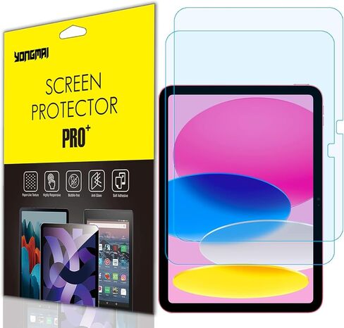 عبوتان - طبقة حماية للشاشة تحجب الضوء الأزرق لجهاز iPad 10.2 بوصة (2021/2020/2019، الجيل التاسع/8/السابع)، واقي شاشة تابلت مضاد للضوء الأزرق ومضاد للوهج لجهاز iPad 10.2 بوصة مضاد لبصمات الأصابع in Kuwait