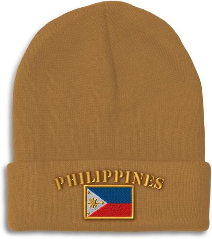 Speedy Pros Beanies for Men Philippines Flag Filipino Pilipinas Manila Skull Cap Winter Hats for Women Acrylic One Size in Saudi Arabia