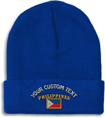 Speedy Pros Beanies for Men Philippines Flag Filipino Pilipinas Manila Skull Cap Winter Hats for Women Acrylic One Size in Saudi Arabia