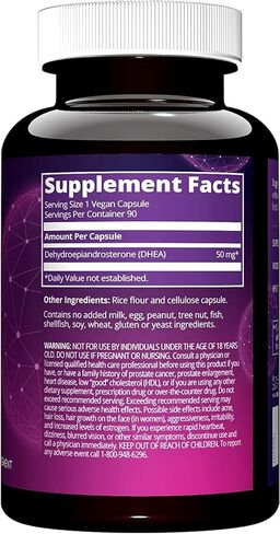 MRM Nutrition DHEA 50mg | Healthy Aging | Micronized for Absorption | Memory + Mood | HPLC Tested for Purity + Potency | Gluten-Free + Vegan + Non GMO | 90 Servings in Saudi Arabia