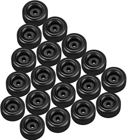 BBTO 10 Packs 2.5" Trailer Ramp Door Bumper, Trailer Door Bumper Compatible with Cargo Ramp Doors, Truck Gates Round Rubber Bump Stops Utility Accessories, Black in Saudi Arabia