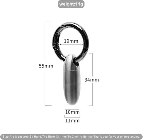 TONYFY Mini Titanium Pill Holder Keychain, Waterproof EDC Pill Container Organizer for Travel, Pocket, Purse - Silver Bullet-Shaped Metal Medicine Case for Medicine & Vitamins - A 1PC in Saudi Arabia
