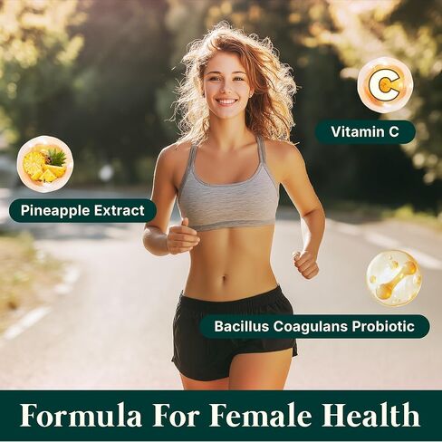 Premium Feminine Balance Gummies for Women - Hawaiian Pineapple Gummies for Women PH Balance Wellness, Immune Support, Vegan Daily Supplement for Odor and Flora Health , 60 Counts - 30 Servings in Saudi Arabia