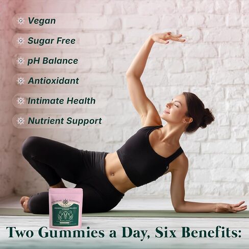 Premium Feminine Balance Gummies for Women - Hawaiian Pineapple Gummies for Women PH Balance Wellness, Immune Support, Vegan Daily Supplement for Odor and Flora Health , 60 Counts - 30 Servings in Saudi Arabia