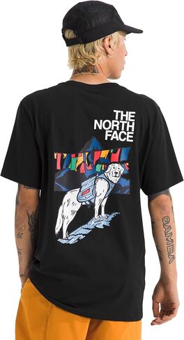 The North Face Mens Sunlit Summit Short Sleeve Tee - Casual Stylish Graphic T-Shirt, Regular Fit, Soft Cotton Fabric in Saudi Arabia
