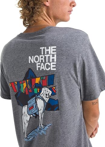 The North Face Mens Sunlit Summit Short Sleeve Tee - Casual Stylish Graphic T-Shirt, Regular Fit, Soft Cotton Fabric in Saudi Arabia
