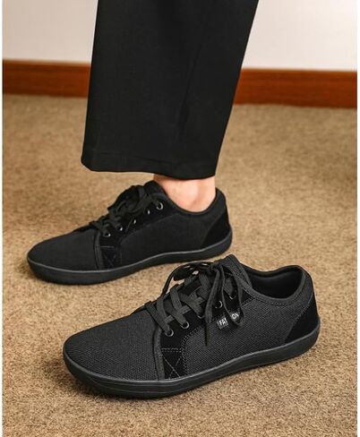 Soft time TOY Minimalist Barefoot Shoes for Men Zero Drop Sneakers Breathable Anti- Slip Lace up in Saudi Arabia