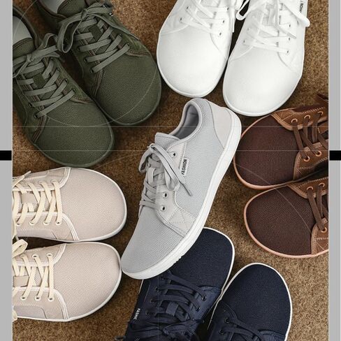 Soft time TOY Minimalist Barefoot Shoes for Men Zero Drop Sneakers Breathable Anti- Slip Lace up in Saudi Arabia