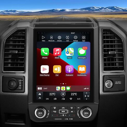 [4GB+64GB] لفورد F150 Radio Upgrade 2015 2016 2017 2018 2019 2020 2021 ، T style 12.1 inch Touch Screen F150 Stereo Bo System ، Android 13 8 Core Build in Android Auto Am FM in Saudi Arabia