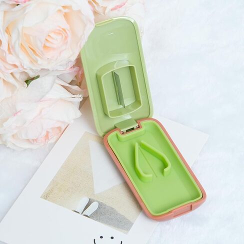 Slim Pill Splitter - Precision 1/4 and 1/2 Dose Cutter with Moisture-Proof Pill Box in Saudi Arabia