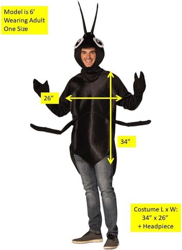 Rasta Imposta Ant Halloween Costume, Women and Men, Adult One Size in Saudi Arabia