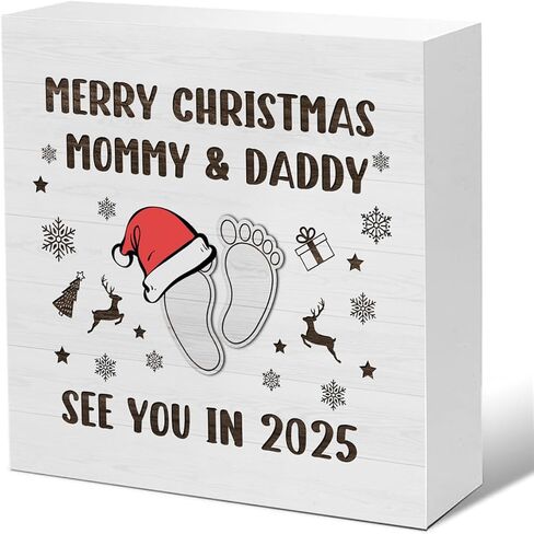 He Sees You When You're Pooping Wooden Plaque Sign - Funny Christmas Decor, 5 x 5 Inches in Saudi Arabia