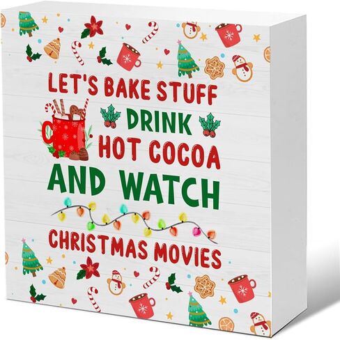 He Sees You When You're Pooping Wooden Plaque Sign - Funny Christmas Decor, 5 x 5 Inches in Saudi Arabia