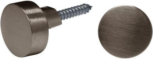 مشابك مرآة من الفولاذ الزجاجي من Dulles مقاس 3/4 بوصة برونز مطلي بالزيت - مجموعة أدوات تركيب لمرايا الحائط بدون إطار مقاس 1/4 بوصة (6 مم) (مجموعة من 4) in Kuwait