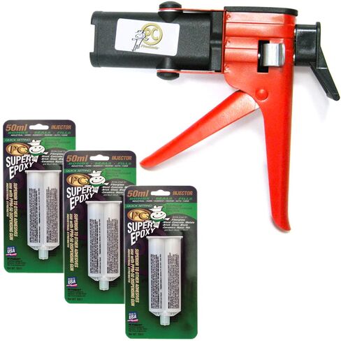 معجون لاصق PC-Super Epoxy من منتجات الكمبيوتر، خرطوشة من جزأين سعة 50 مل، أسود 519، (عبوة من 12 قطعة) in Kuwait