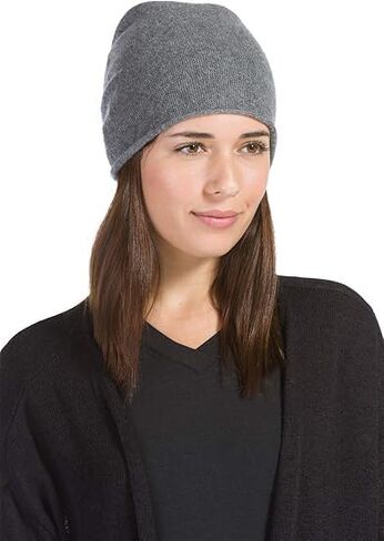 Knit Slouchy Beanie Hats for Women Cashmere Ski Cap Knitted Wool Soft Warm Winter Hat Soft and Breathable Grey in Saudi Arabia