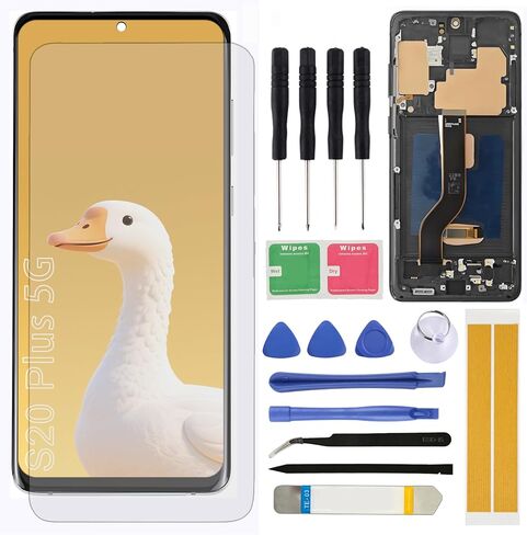 استبدال شاشة LCD لـ Samsung Galaxy S20 Fe 5G SM-G781U1/DS G781A G781W G781B G781N 6.5 "Assembly LCD Display Touch Screen Digitizer Kit مع إطار in Kuwait