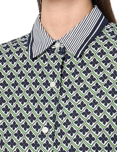 Nautica Womens Linen Blend Long Sleeve Button Through Shirt in Saudi Arabia