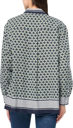 Nautica Womens Linen Blend Long Sleeve Button Through Shirt in Saudi Arabia