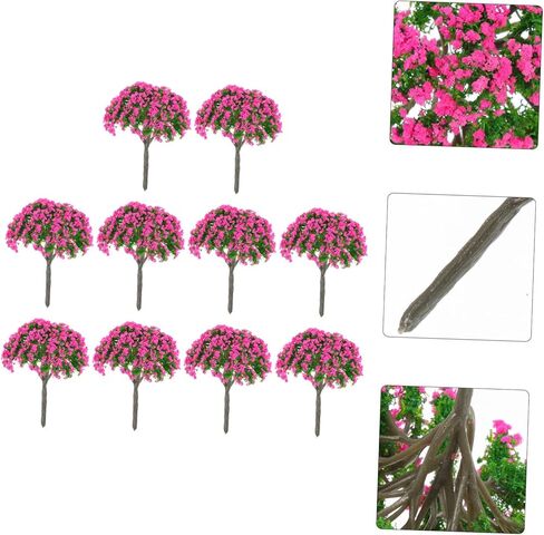 10Pcs Miniature Model Trees for Sand Table Landscape Decoration Artificial Tree Scenery Models for Table Centerpieces Layout Miniature Landscape Decor in Saudi Arabia