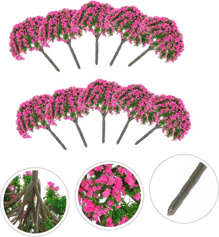 10Pcs Miniature Model Trees for Sand Table Landscape Decoration Artificial Tree Scenery Models for Table Centerpieces Layout Miniature Landscape Decor in Saudi Arabia