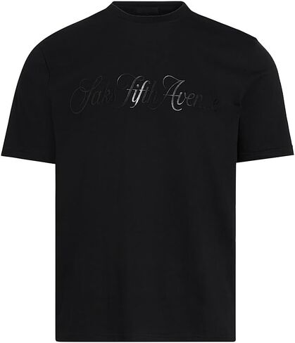تي شيرت SAKS FIFTH AVENUE COLLECTION بشعار Crewneck in Saudi Arabia