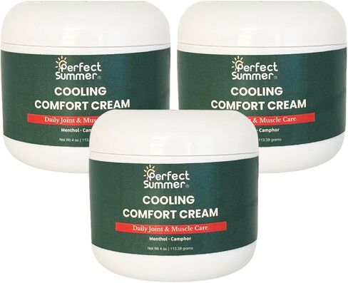 Perfect Summer Cooling Comfort Cream – Muscle Rub & Joint Care – Cooling Relief for Back, Neck, Shoulders & Knees – Non-Greasy, Fast-Absorbing Topical Cream, 4 oz in Saudi Arabia