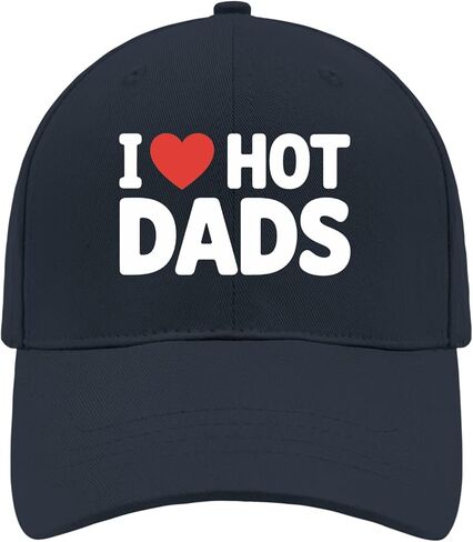 I Love Hot Dads Baseball Hats Garde Cap for Grandpa in Saudi Arabia