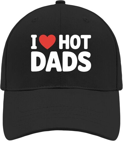 I Love Hot Dads Baseball Hats Garde Cap for Grandpa in Saudi Arabia