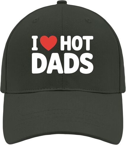 I Love Hot Dads Baseball Hats Garde Cap for Grandpa in Saudi Arabia