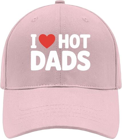 I Love Hot Dads Baseball Hats Garde Cap for Grandpa in Saudi Arabia