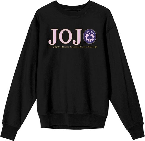 سترة Bioworld Jojo's Bizarre Adventure Giorno & Bucciarati من الخلف إلى الخلف للكبار باللون الأسود ورقبة دائرية وأكمام طويلة in Saudi Arabia