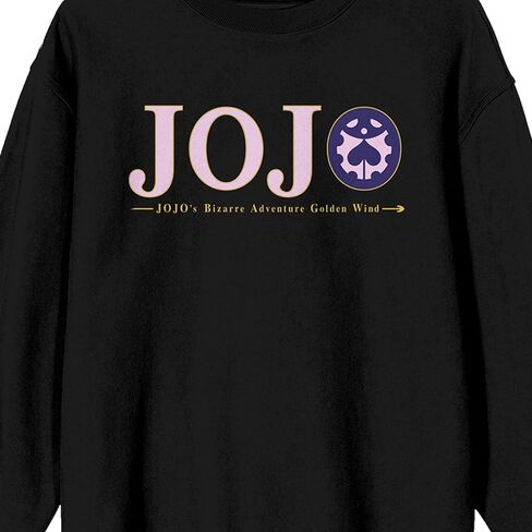 سترة Bioworld Jojo's Bizarre Adventure Giorno & Bucciarati من الخلف إلى الخلف للكبار باللون الأسود ورقبة دائرية وأكمام طويلة in Saudi Arabia