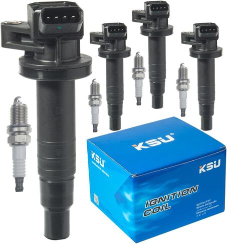 KSU Ignition Coil Pack with Iridium Spark Plug Lexus Sc430 Gx470 Gs430 Lx470 Ls430 Land Cruiser Tundra Sequoia 4runner 4.3L 4.7L V8 UF230 9091902230 in Saudi Arabia