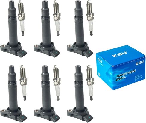 KSU Ignition Coil Pack with Iridium Spark Plug Lexus Sc430 Gx470 Gs430 Lx470 Ls430 Land Cruiser Tundra Sequoia 4runner 4.3L 4.7L V8 UF230 9091902230 in Saudi Arabia