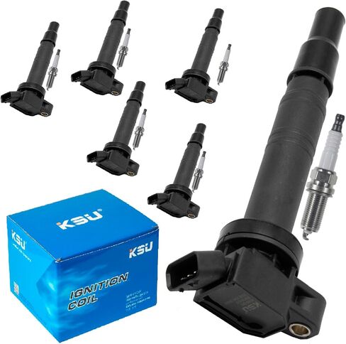 KSU Ignition Coil Pack with Iridium Spark Plug Lexus Sc430 Gx470 Gs430 Lx470 Ls430 Land Cruiser Tundra Sequoia 4runner 4.3L 4.7L V8 UF230 9091902230 in Saudi Arabia