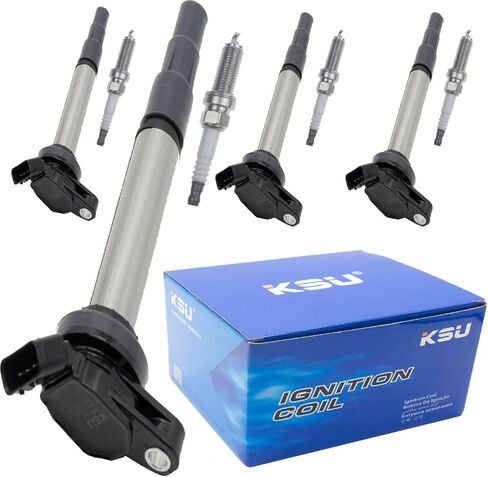 KSU Ignition Coil Pack with Iridium Spark Plug Lexus Sc430 Gx470 Gs430 Lx470 Ls430 Land Cruiser Tundra Sequoia 4runner 4.3L 4.7L V8 UF230 9091902230 in Saudi Arabia