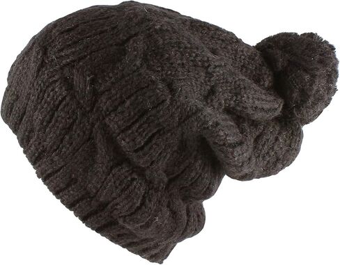 Morehats قبعة تزلج شتوية من نسيج الكروشيه السميك بوم بوم بوم in Kuwait