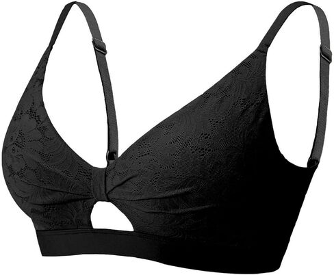 Women Floral Lace Bralette Push Up Bra No Underwire Bow Openwork Sexy Lace Bra Comfortable Everyday Bra A-C Cup in Saudi Arabia