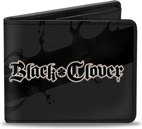 Crunchyroll Wallet, Bifold, Black Clover Asta Anti Magic Pose and Logo, Vegan Leather in Saudi Arabia