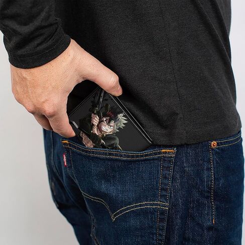 Crunchyroll Wallet, Bifold, Black Clover Asta Anti Magic Pose and Logo, Vegan Leather in Saudi Arabia