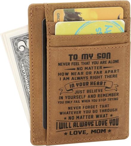 محافظ FAYERXL البسيطة هدية للابن والابنة من Mom Dad Slim Wallet ومحفظة الجيب الأمامي RFID in Kuwait