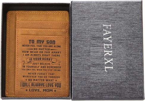 محافظ FAYERXL البسيطة هدية للابن والابنة من Mom Dad Slim Wallet ومحفظة الجيب الأمامي RFID in Kuwait