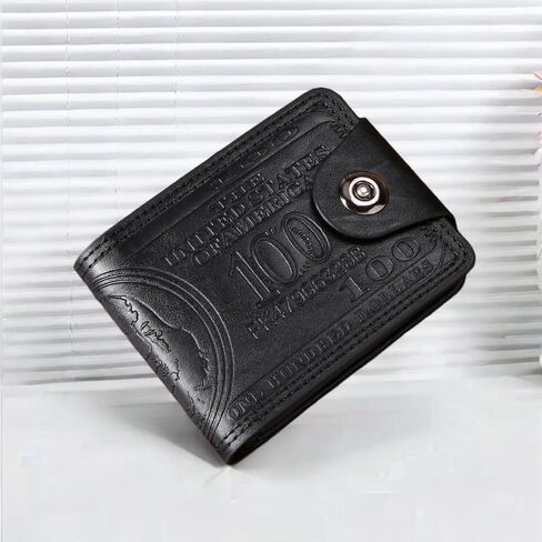 Wallet for Men with Metal Accent Slim Bifold Men’s Purse Credit Card Cash Holder-4 in Saudi Arabia