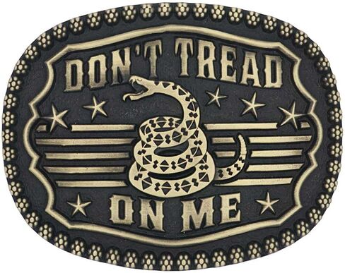 Montana Silversmiths Men's Patriot's Faith Attitude Belt Buckle Gold One Size in Saudi Arabia