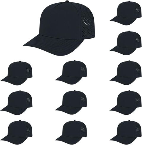 Cap America i8540 Premium Water-Resistant Perforated Medium Profile 5-Panel Cap w/UV Guard & Adjustable Snapback in Saudi Arabia