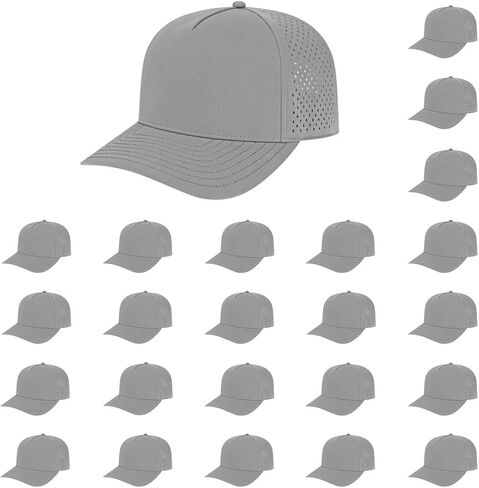 Cap America i8540 Premium Water-Resistant Perforated Medium Profile 5-Panel Cap w/UV Guard & Adjustable Snapback in Saudi Arabia