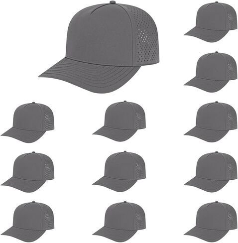 Cap America i8540 Premium Water-Resistant Perforated Medium Profile 5-Panel Cap w/UV Guard & Adjustable Snapback in Saudi Arabia