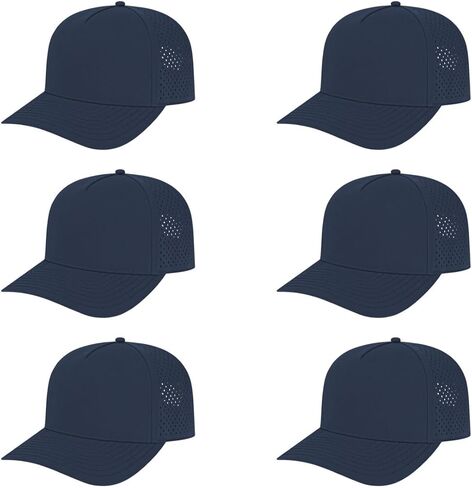 Cap America i8540 Premium Water-Resistant Perforated Medium Profile 5-Panel Cap w/UV Guard & Adjustable Snapback in Saudi Arabia
