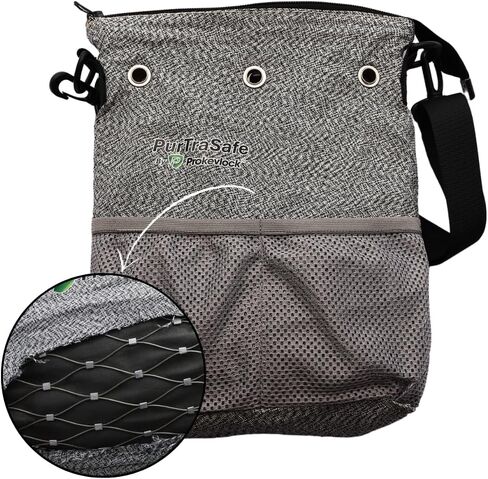 Prokevlock PurTraSafe Anti-Theft Crossbody Purse, UHMWPE & HPPE level V Material, Gray, Portable Key Lock Storage Purse for Travel, Camping, Pool, Beach, and More in Saudi Arabia